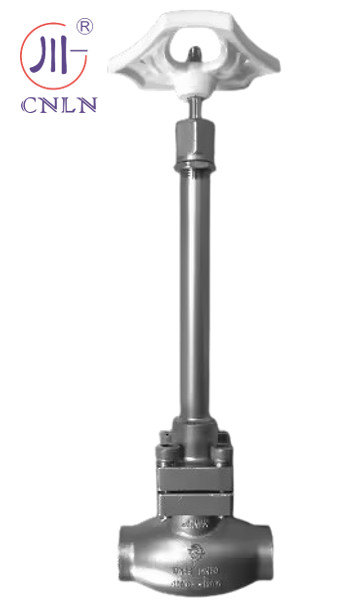 CF3/CF8 válvula de acero inoxidable DN15 PN50 de baja temperatura de tallo largo para tanques