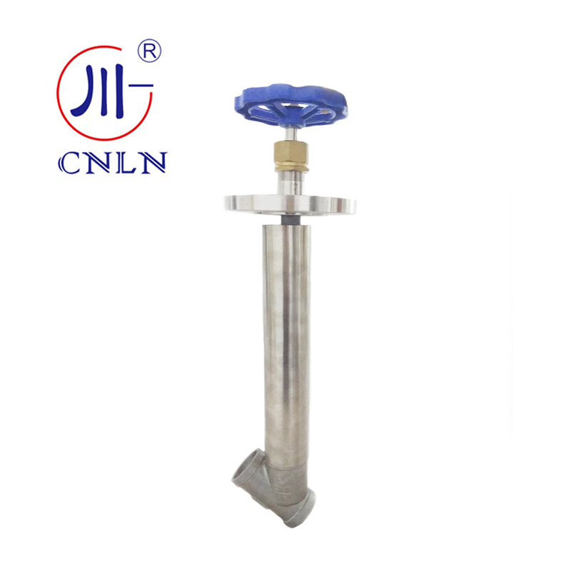 SS304 Válvula globular de baja temperatura con cubierta de vacío DN40 PN40 para GNL/LOX/LN2/LAR/LCO2