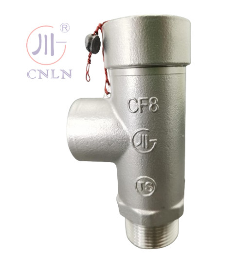 Válvula de seguridad de baja elevación criogénica DN15 PN40 SS304/316 para tanque/squid/remolque