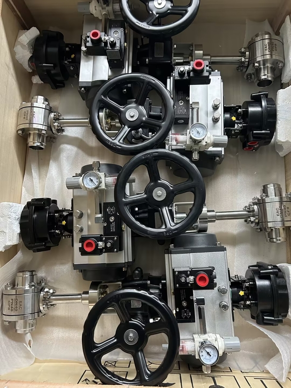 Válvula neumática de bola criogénica de acero inoxidable DN50 para bombas criogénicas de GNL/LOX/LN2/LAR/LCO2