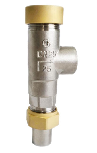 SS304/316 DN15 PN40 válvula de seguridad criogénica de baja elevación para tanque / deslizamiento / contenedor