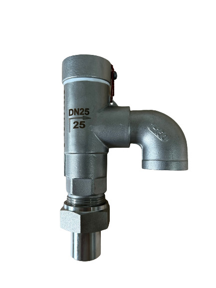 SS304/316 DN15 PN40 válvula de seguridad criogénica de baja elevación para tanque / deslizamiento / contenedor