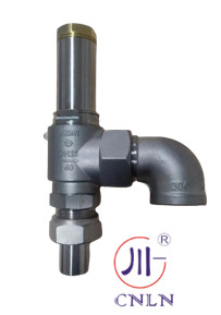 Válvula de seguridad de sellado blando a baja temperatura con codo CF8 CF3 para el tanque de GNL LIN LOX LAR
