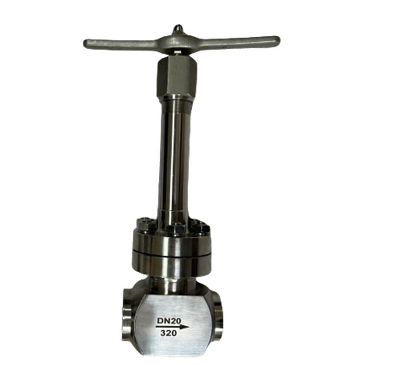 Válvula criogénica de alta presión para válvula de control de globo -196 ~ + 80 °C para el tanque de GNL LOX LIN LAR LCO2