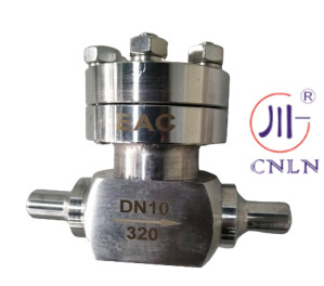 Válvula criogénica de alta presión para válvula de control de globo -196 ~ + 80 °C para el tanque de GNL LOX LIN LAR LCO2