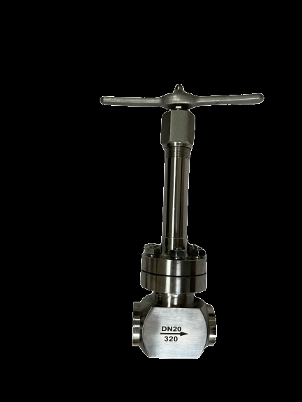 Válvula de globo criogénico de alta presión de 42Mpa con cuerpo de válvula CF8/CF3 para aplicaciones de GNL/LOX/LIN y rango de temperatura de -196 a +80°C