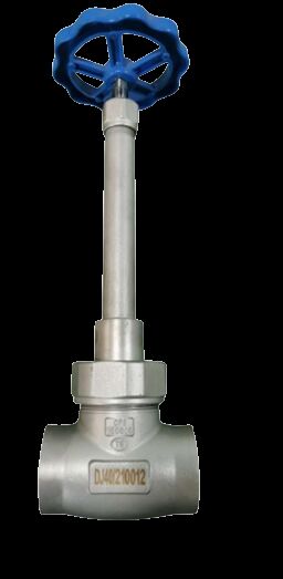 Válvula de globo criogénica certificada CE ISO con presión máxima de 5.0 MPa, acero inoxidable 304/316 y rango de temperatura de -196 a +80 °C