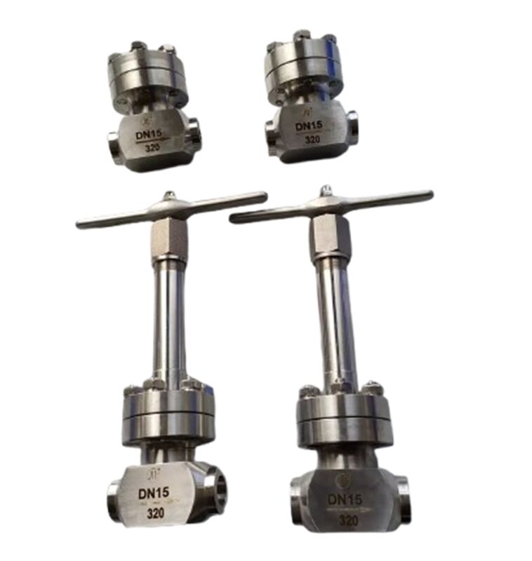 Válvula de retención criogénica con presión máxima de 320 Mpa Acero inoxidable 304/316 para rango de temperatura de -196 a +80°C