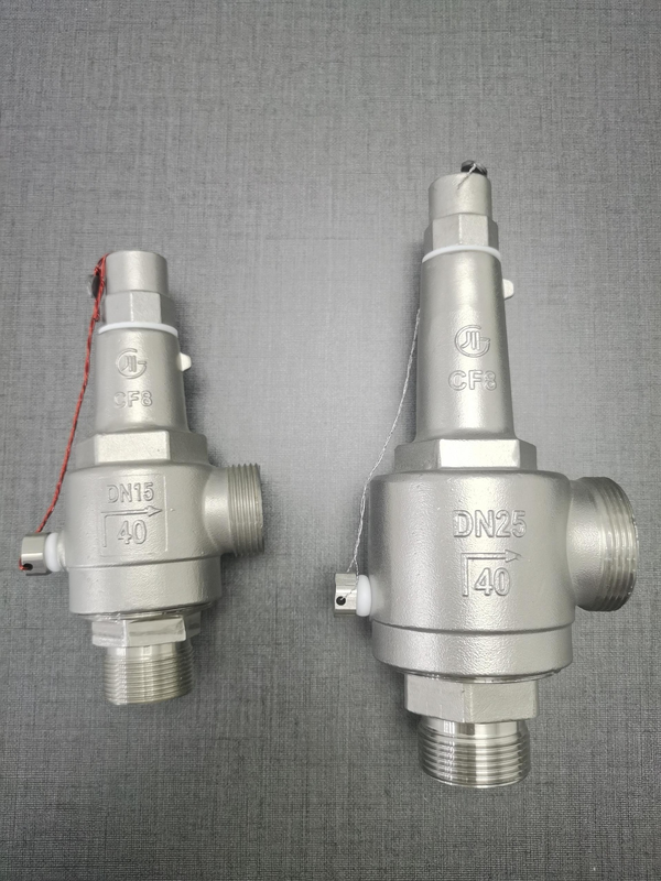 Válvula de seguridad criogénica de acero inoxidable con presión de 4.0Mpa y rango de temperatura de -196°C a +120°C
